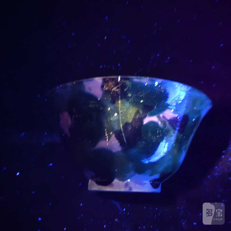 清康熙 虎皮三彩斗笠碗 - 图7